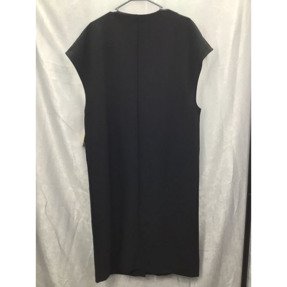 Rachel Rachel Roy Women's Sleeveless Button Front Dress NWT Large Black - Picture 8 of 11